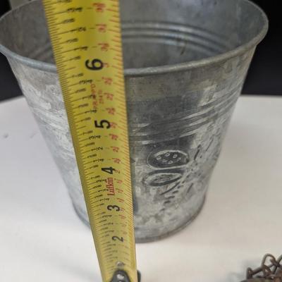 Deck Metal Plant Buckets & Whimsical Figures