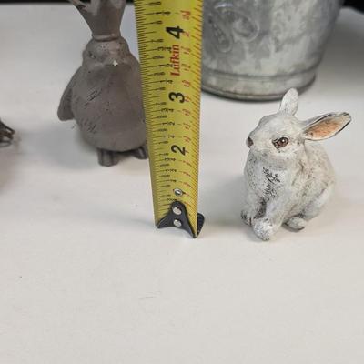 Deck Metal Plant Buckets & Whimsical Figures