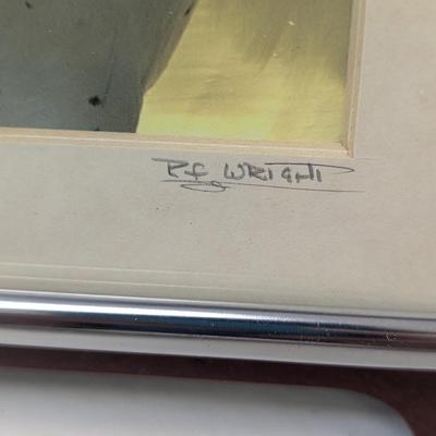 Signed By Ron & Suzette Wright Bird Images 7 3/4" x 5 3/4"