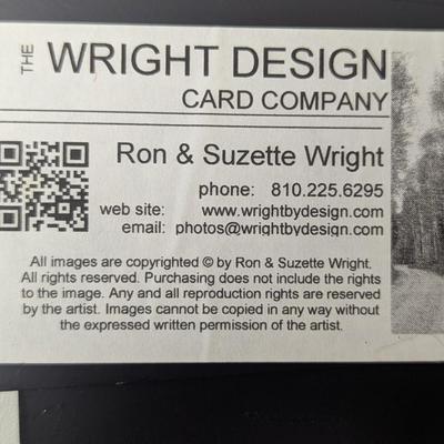 Signed By Ron & Suzette Wright Bird Images 7 3/4" x 5 3/4"