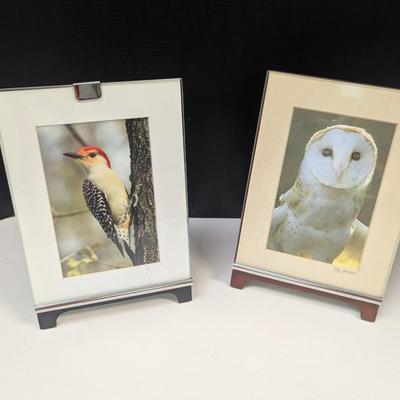 Signed By Ron & Suzette Wright Bird Images 7 3/4" x 5 3/4"