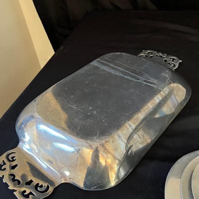 Nambe, RWP & More Pewter & Silverware Platters Plus Bowls (LR-RG)