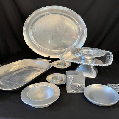 Nambe, RWP & More Pewter & Silverware Platters Plus Bowls (LR-RG)