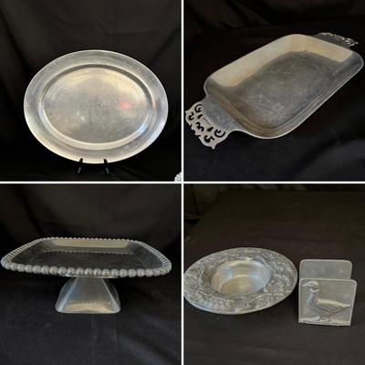 Nambe, RWP & More Pewter & Silverware Platters Plus Bowls (LR-RG)