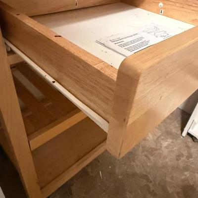 Stainless Steel Topped Wooden Rolling Cart (BK-MG)