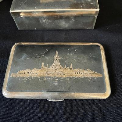 Sterling Silver Alex & Co Cigarette Case, Kohler Box & More (D-RG)