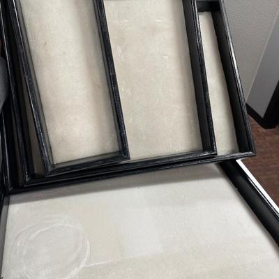 Black wood display for jewelry