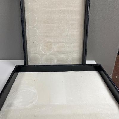 Black wood display for jewelry