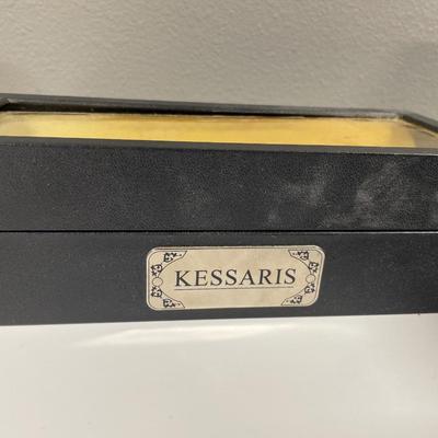 Black wood display for jewelry