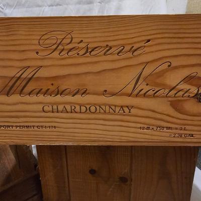 Five Wooden Wine Shipping Boxes (BS-JS)