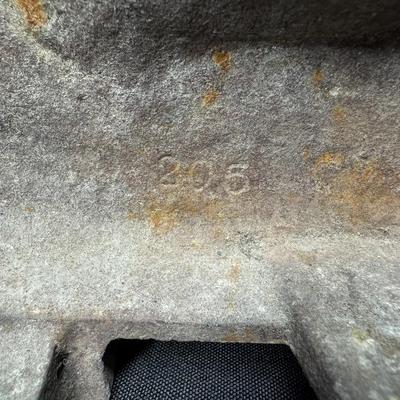 Sale Photo Thumbnail #22: This is a multi mast ship.  Shows signs of surface rust and patina throughout.  Measurement: 10.75"H. [CS]