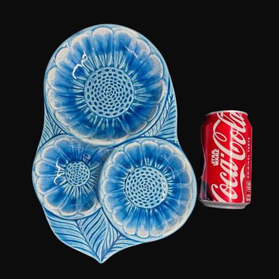 Sale Photo Thumbnail #35: Blue in color. Marked on the bottom: “Made in California. No. 6438.” Age related wear. Measurement: 13" x 8.5". [CS]