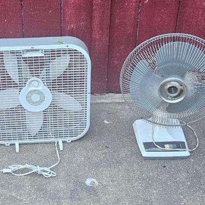 16" oscillating fan & 16" box fan