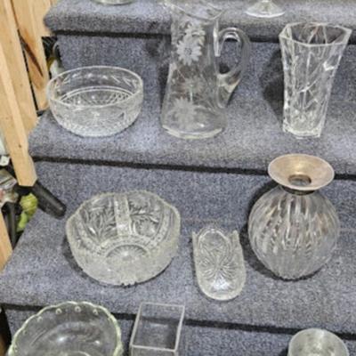 Clear glass lot