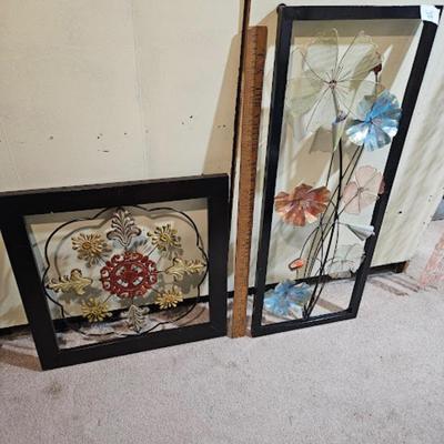 (2) pieces of Metal Wall Art