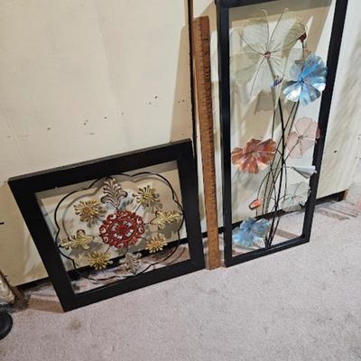 (2) pieces of Metal Wall Art