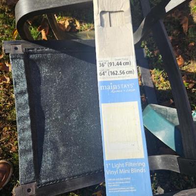 Window Roll-Up shade & Mini Blinds