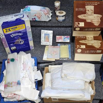 Assorted Lot, plastic bags, Kleenex, Twine, etc.