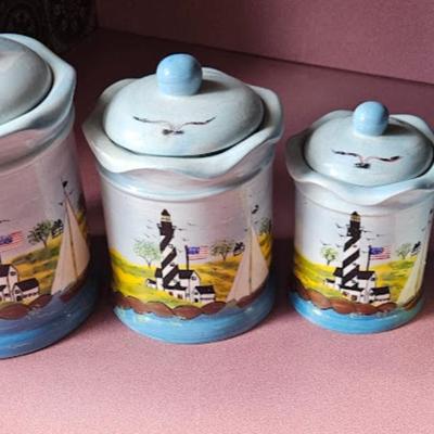 Lighthouse canister lot