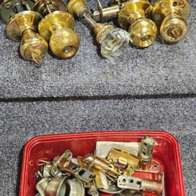 Brass door knobs