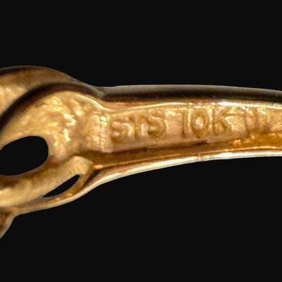 Sale Photo Thumbnail #49: **WIRE TRANSFER IS REQUIRED IF SHIPPED.** [2.03g] This vintage piece features three marquis cut purple tourmaline stones, along with ten diamonds, set in yellow gold. All stones confirmed with Presidium Duotester.  Ring size is 7.5. **ALL PRECIOUS METALS 