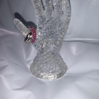 Sterling Silver Ring with Rubies