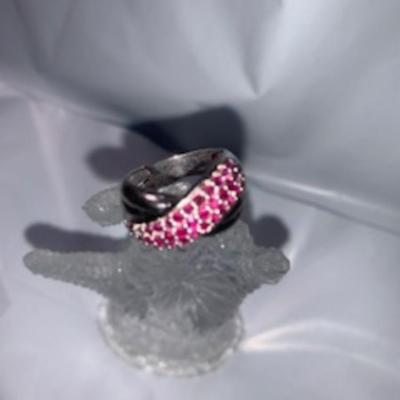 Sterling Silver Ring with Rubies