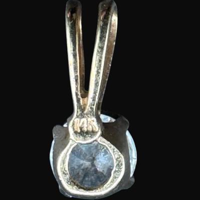 Sale Photo Thumbnail #55: **WIRE TRANSFER IS REQUIRED IF SHIPPED.** [.50g] Stone size is approximately .50 carats. Brilliant cut stone set in yellow gold.  **ALL PRECIOUS METALS SALES ARE FINAL. NO REFUNDS WILL BE GIVEN FOR ANY REASON.** [KB]