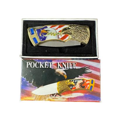 Sale Photo Thumbnail #62: Includes Dale Earnhardt, patriotic theme, and more. Total of six pieces. Longest is 9" overall. [JP]