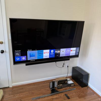 Samsung 60” Smart TV With Soundbar & Subwoofer (D-MG)