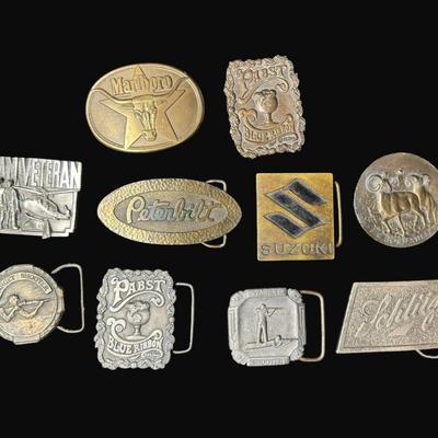 Sale Photo Thumbnail #94: This assortment includes ten pieces. Military, beer and more. [JP]