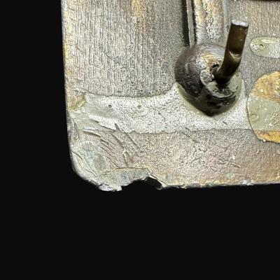 Sale Photo Thumbnail #98: Includes Colt Revolvers, and Sharp's Rifle Company. Total of two pieces. Age related wear throughout. Sharp's belt buckle has some minor damage on corner (pictured). [JP]