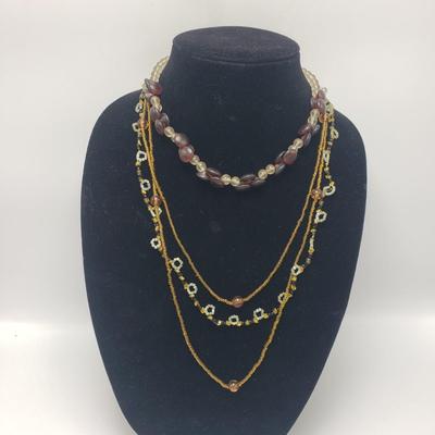 Beaded Necklaces-Sterling, Les Bernard and More (ST-KD)
