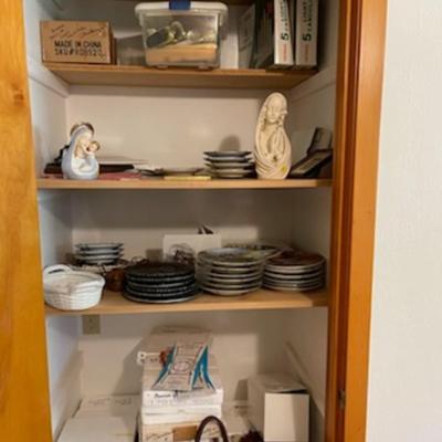 Sale Photo Thumbnail #34: so many different collector plates most with COA in original box