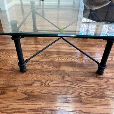 Matching Beveled Glass Top Coffee & Side Table (D-RG)