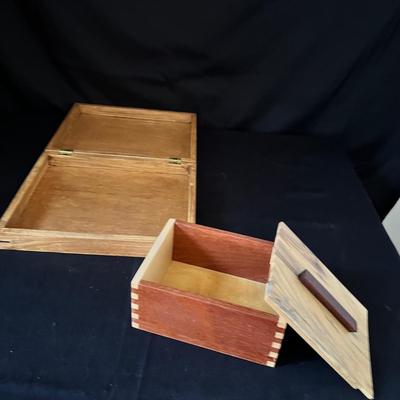 Seven Hand Made Wooden Boxes (D-RG)