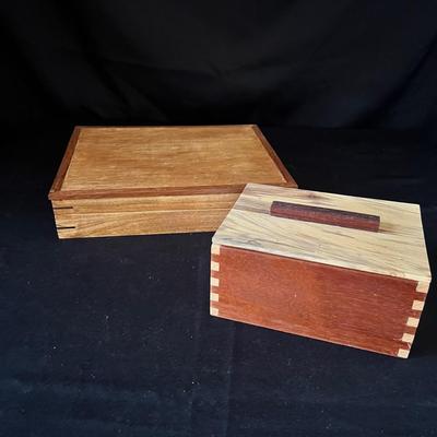 Seven Hand Made Wooden Boxes (D-RG)