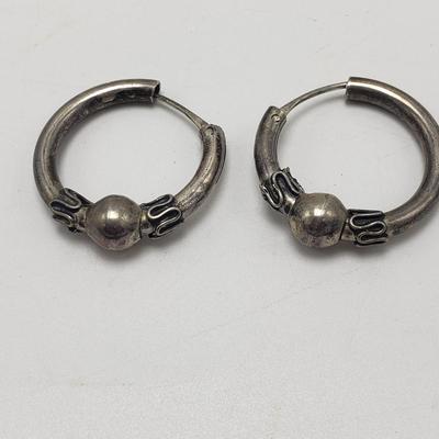 Nine Pair of Earrings-Sterling, 14K and More (ST-KD)