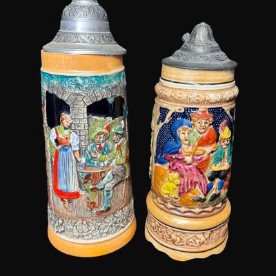 Sale Photo Thumbnail #142: Made in Germany and West Germany. Total of seven pieces. Age related wear. Measurement of largest: 11.5"H. [JP]