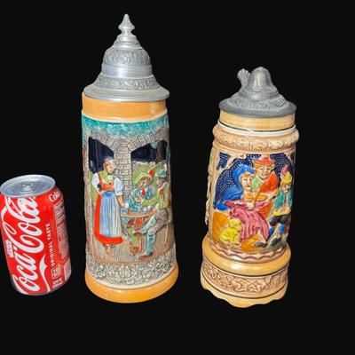 Sale Photo Thumbnail #143: Made in Germany and West Germany. Total of seven pieces. Age related wear. Measurement of largest: 11.5"H. [JP]