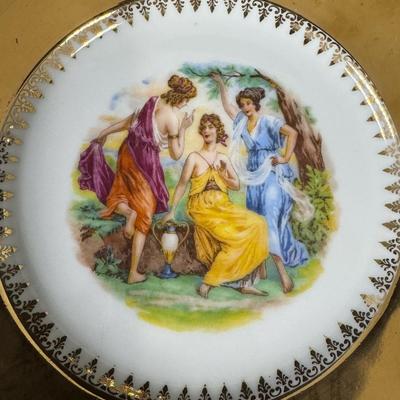 Sale Photo Thumbnail #174: Made by Bernadotte of Czechoslovakia. Set includes teapot, creamer and sugar, cup, saucer, bread plates, and more. [RE]