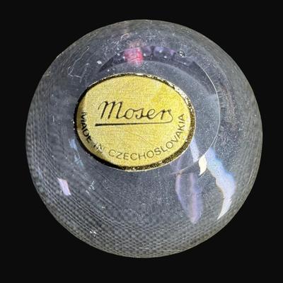 Sale Photo Thumbnail #177: Made is Czechoslovakia. Lavender color. Total of six pieces. Measurement: 1.75"H (each). [RE]