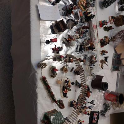 Sale Photo Thumbnail #51: The pictures don't do this lot justice. you have so many different items to set up a Xmas village or decorate around a train set.