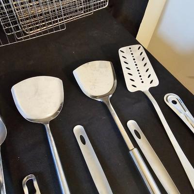 Kitchen Stainless & Glass Utensils, Bowls, Racks & More (K-JS)
