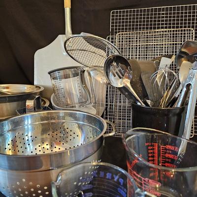 Kitchen Stainless & Glass Utensils, Bowls, Racks & More (K-JS)