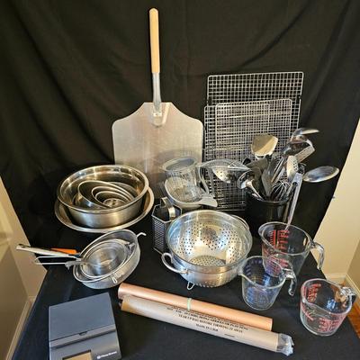 Kitchen Stainless & Glass Utensils, Bowls, Racks & More (K-JS)