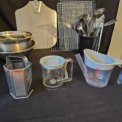Kitchen Stainless & Glass Utensils, Bowls, Racks & More (K-JS)