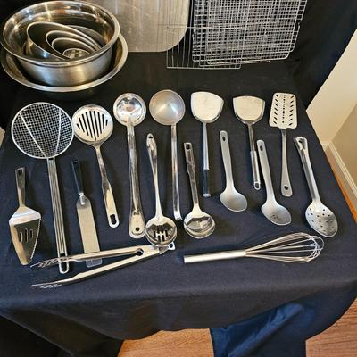 Kitchen Stainless & Glass Utensils, Bowls, Racks & More (K-JS)