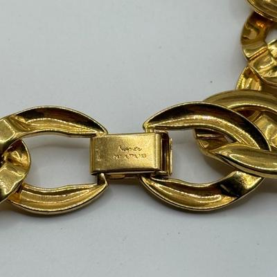 LOT 46J: Goldtone & Silvertone Necklaces: Napier, Nine West & More