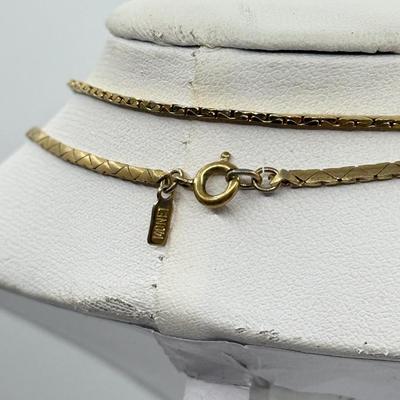 LOT 46J: Goldtone & Silvertone Necklaces: Napier, Nine West & More